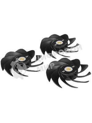 Комплект вентиляторов для корпуса Thermaltake TOUGHFAN EX12 Pro (3 шт.) черный, 120 мм, 2000 об/мин, 29.8 дБ, 4 pin