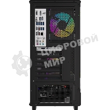 Компьютерный корпус Formula V Line MANA Dynamic Black AR, ATX, TYPE-C*1, USB3.0*2, FRONT 3x120мм ARGB, REAR 1x120мм ARGB