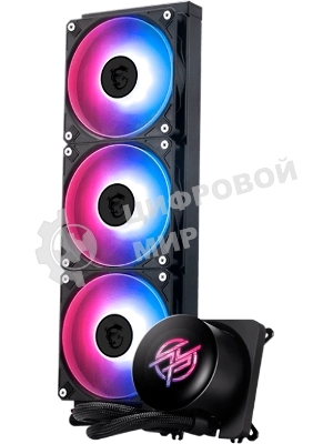 Система жидкостного охлаждения/ Water Cooling System MSI MPG CORELIQUID P13 360 (300W, 360мм, LED, Black, ARGB/ Fans: 3x120мм, 64.89CFM, 2050RPM/ Pump 20dBA, 3400RPM, Rad thickness 27мм/ S: 1851, 1700, AM5, AM4)