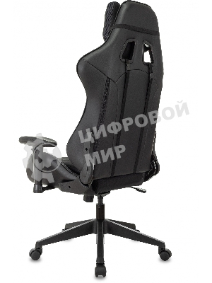 Кресло Бюрократ VIKING 4 AERO BLACK EDITION черный, экокожа, 120 кг, механизм качания