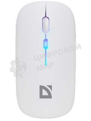 Мышь беспроводная Defender Coda MB-261 белый, 1600 dpi, радиоканал, Bluetooth, USB, кнопки - 4