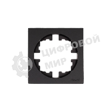 Рамка 1-м OSEN горизонт. квадрат черный бархат LEZARD 743-4200-146