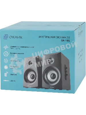 Акустическая система Oklick OK-166 BT 2.0 черный 40Вт