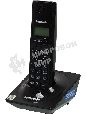 Телефон беспроводной (DECT) Panasonic KX-TG1711RUB черный АОН, Caller ID,12 мелодий звонка,подсветка дисплея,поиск трубки