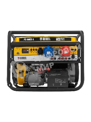 Электрогенератор бензиновый Denzel PS 90 ED-3, 9 кВт, 85 дБ, 90 кг