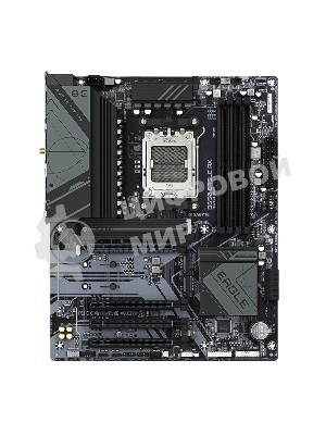 Материнская плата GIGABYTE B650 EAGLE AX (V1.1), AM5, AMD B650, 4xDDR5, 4xSATA, 3xM.2, 1xPCI-E 4.0 x16, 3xPCI-E 3.0 x1, 1xHDMI, 1xDP, 1x 1Gb LAN, 2xUSB 3.2 Gen 2, 1xUSB 3.2 Gen 1, 6xUSB 2.0, 3x3.5 мм, 7.1, Standard-ATX