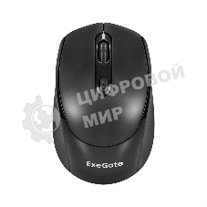 Мышь беспроводная ExeGate Professional Standard SR-9005 черный, 1200 dpi, радиоканал, USB, кнопки - 4