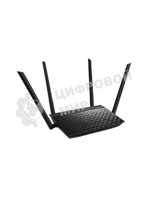 Маршрутизатор беспроводной Asus RT-AC1200 10/100BASE-TX черный (Dual Band)