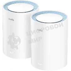 Бесшовный Mesh роутер Cudy M1200 (M1200 2-PACK) AC1200 Wi-Fi белый (упак.:2шт)