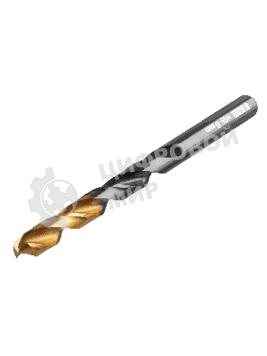 Набор сверл по металлу Denzel 1-10 мм, HSS-Tin, Golden Tip, 10 шт