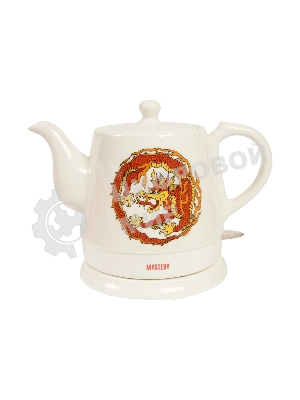 Набор чайный Mystery MEK-1624 1.2л, белый, 1500 Вт, (корпус: керамика)