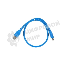 Кабель AM/AF USB3.0 0.5m VCOM удлинитель USB 3.0, VUS7065-0.5M