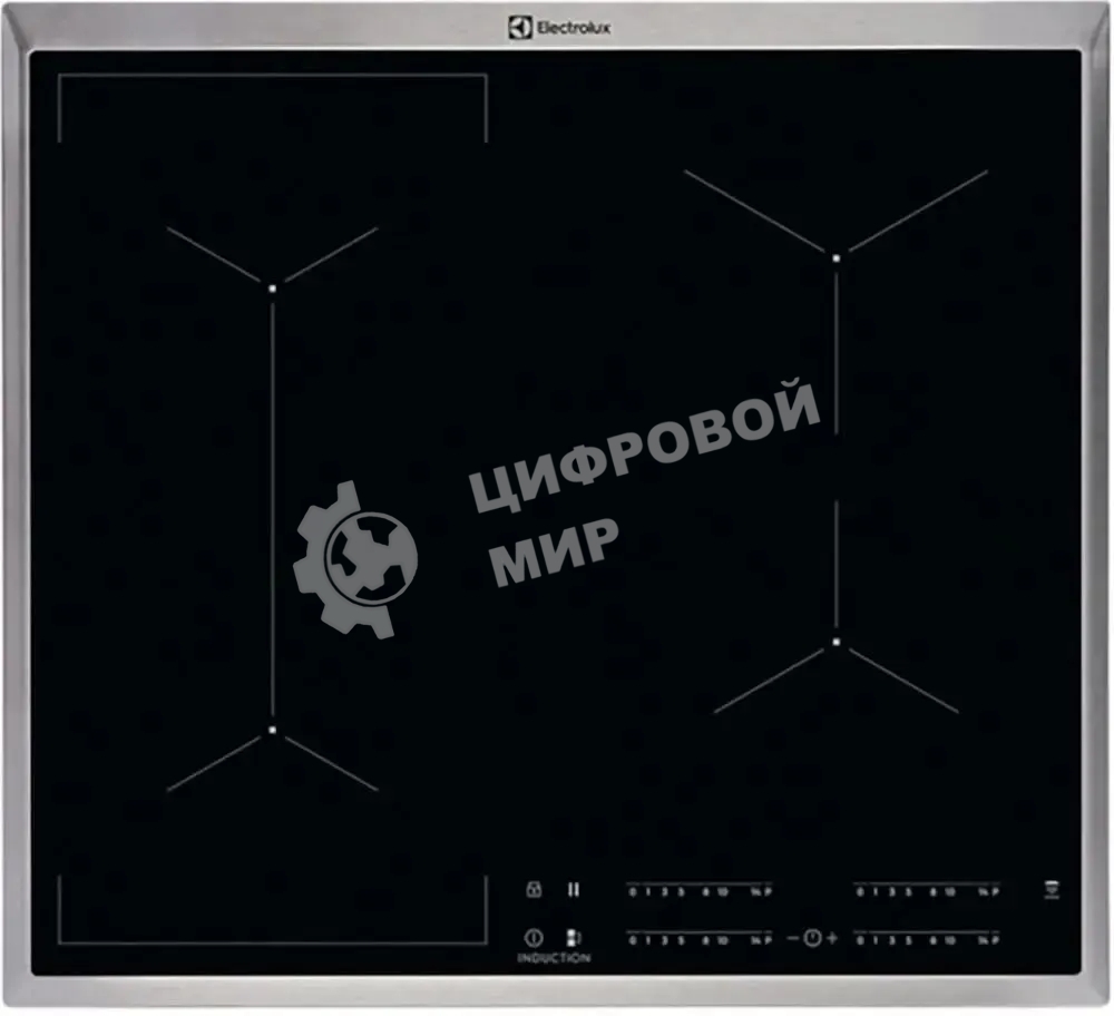 Индукционная варочная панель Electrolux EIV6340X черный/серебристый