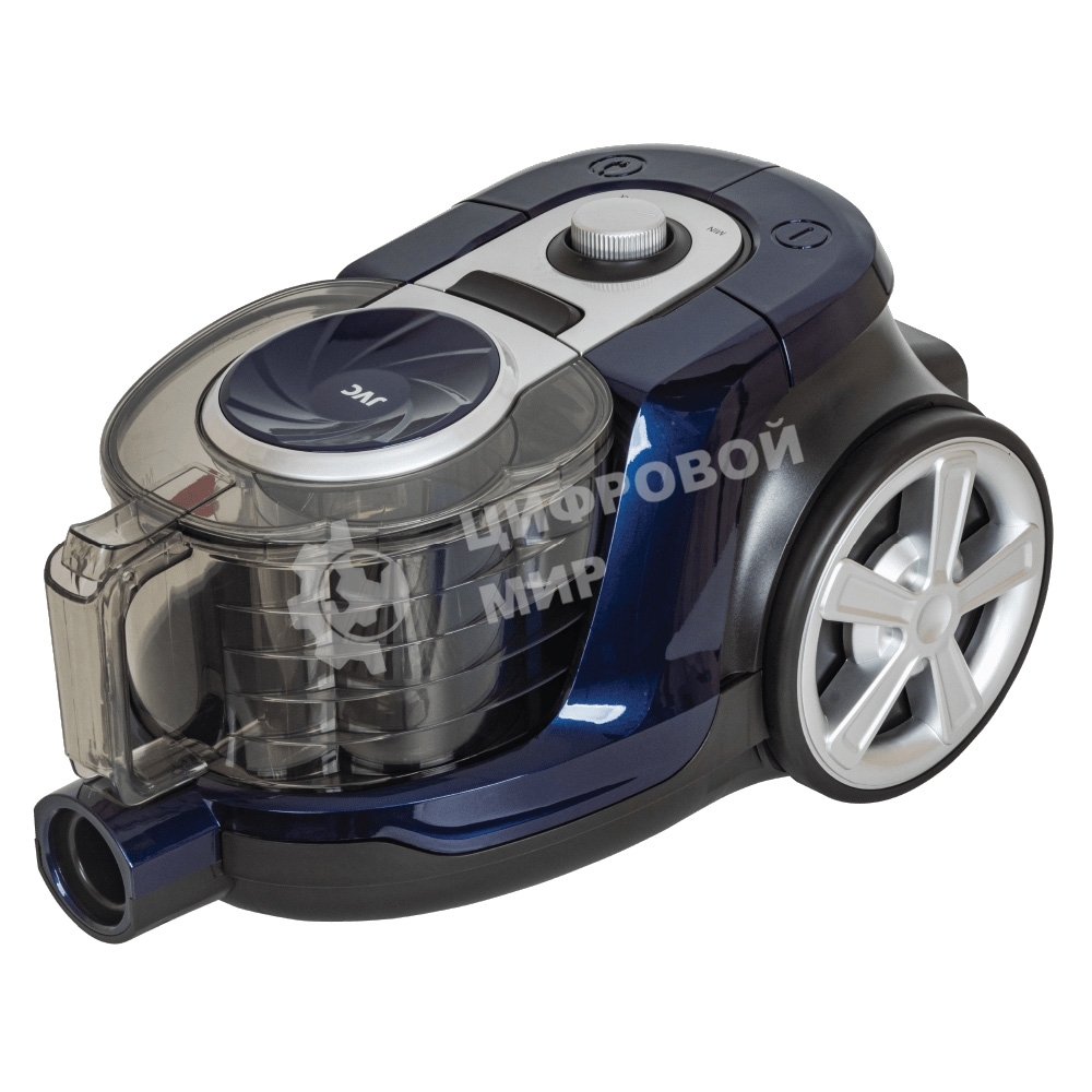Пылесос JVC JH-VC430 синий, 360/2100 Вт, уборка сухая, пылесборник контейнер, 2.5 л