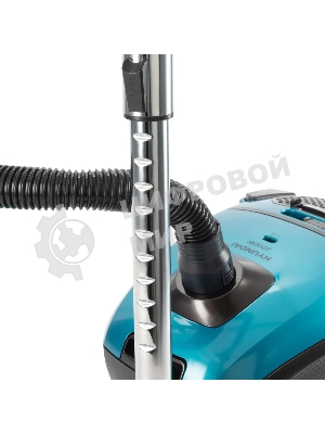 Пылесос Hyundai HYV-B4990 бирюзовый/черный, 400/2220 Вт, уборка сухая, пылесборник мешок, 2.5 л (в компл.:1мешок)