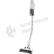 Пылесос вертикальный Polaris Fusion PVCS 4010 белый, питание от аккумулятора, 150 Вт, уборка сухая/влажная, пылесборник 0.45 л