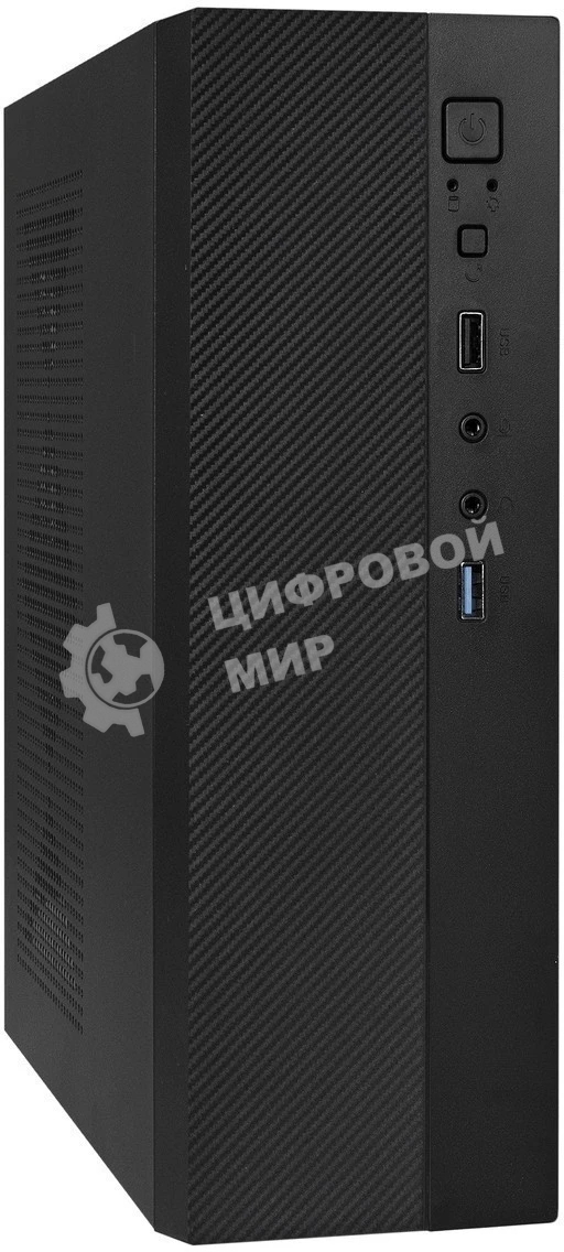 Компьютерный корпус Desktop ExeGate MI-301U-300 (mATX/mini-ITX, 1U-F300S 4см, 1*USB+1*USB 3.0, аудио, черный)