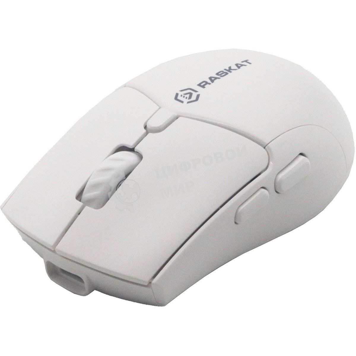 Мышь беспроводная Raskat M007WB белый, 2400 dpi, радиоканал, Bluetooth, USB, кнопки - 6