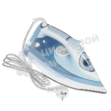 Утюг Atlanta ATH-5544 голубой/белый, 2200 Вт, 32 г/мин, 85 г/мин, 400 мл