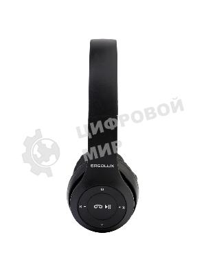 Беспроводные/проводные наушники Ergolux ELX-BTHP01-C02 черный, накладные, Bluetooth 5.0 + проводной, складная конструкция, до 6 ч
