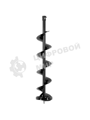 Шнек для льда Denzel IR-150, диаметр 150 мм, длина 800 мм, соединение 20 мм, съемный нож