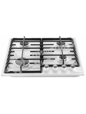 Газовая варочная панель Maunfeld EGHE.64.6CW/G, 4 конфорки, эмалированная сталь, белый