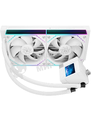 Система жидкостного охлаждения Thermalright Core Matrix 240 Vision (240мм, LED, White, ARGB/Fans: 2x120мм, 68.9CFM, 28.2dBA, 2000RPM/Pump height 64.4мм, Rad thickness 27мм/S: 1700, 1200, 1851, 115X, AM5, AM4)