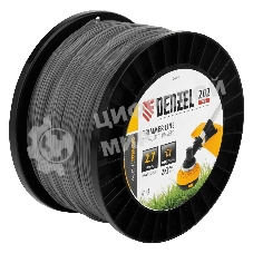 Леска для триммера Denzel круглая, 2,7 мм х 200 м, катушка