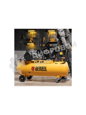 Компрессор воздушный Denzel рем. привод BCW3000-T/100, 3,0 кВт, 100 литров, 520 л/мин