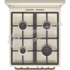 Плита газовая Gorenje GGI5BCLI бежевый, конфорок 4 газовых, духовка 67 л, 50 см x 85 см x 59.4 см