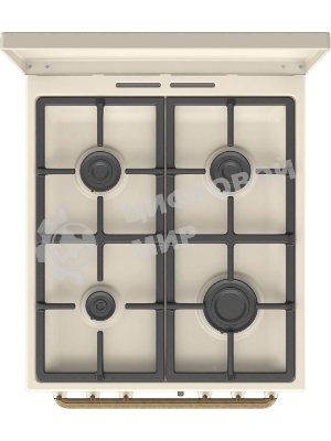 Плита газовая Gorenje GGI5BCLI бежевый, конфорок 4 газовых, духовка 67 л, 50 см x 85 см x 59.4 см