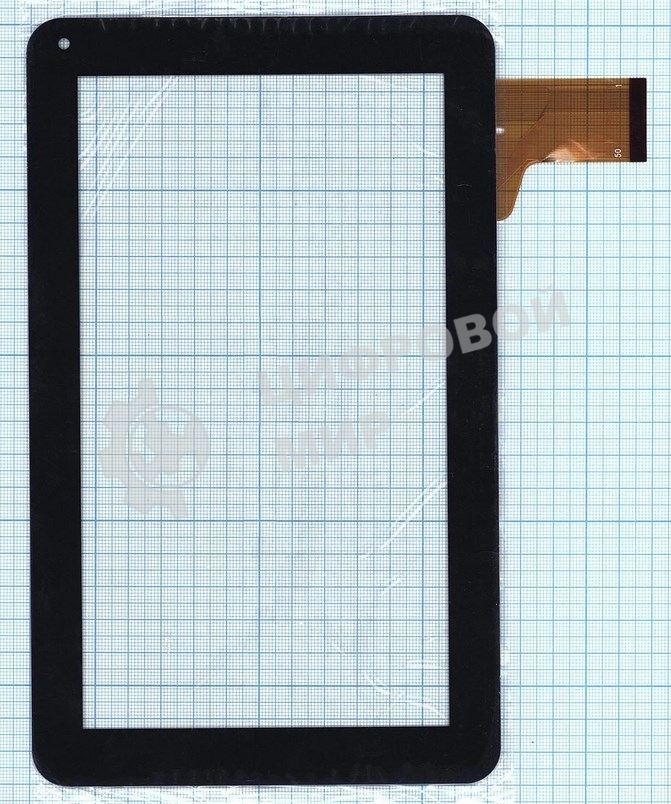 Сенсорное стекло (тачскрин) MF-358-090F-7. черное