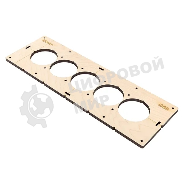 Шаблон для подрозетников EKF Expert sh-d68-5 c 5 отверстиями d 68 мм