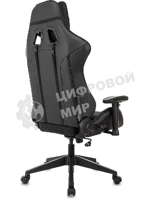 Кресло Бюрократ VIKING 4 AERO BLACK EDITION черный, экокожа, 120 кг, механизм качания