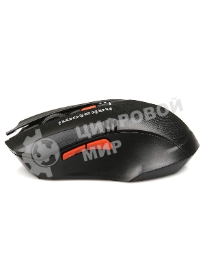 Мышь беспроводная Nakatomi MRON-04U черный, 1600 dpi, радиоканал, USB, кнопки - 6