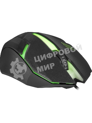 Мышь проводная Defender Hit MB-550 черный, 1600 dpi, USB, кнопки - 4