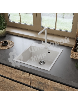 Кухонная мойка Maunfeld Perla 505 MFQS-505W кремовый