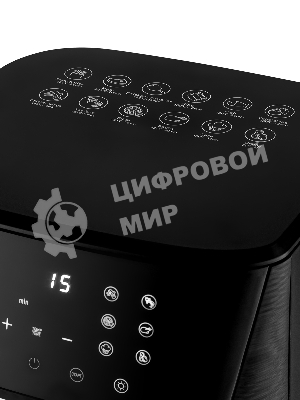 Аэрогриль Brayer 2038BR черный, 1600 Вт, 7 л, сенсор, 12 программ