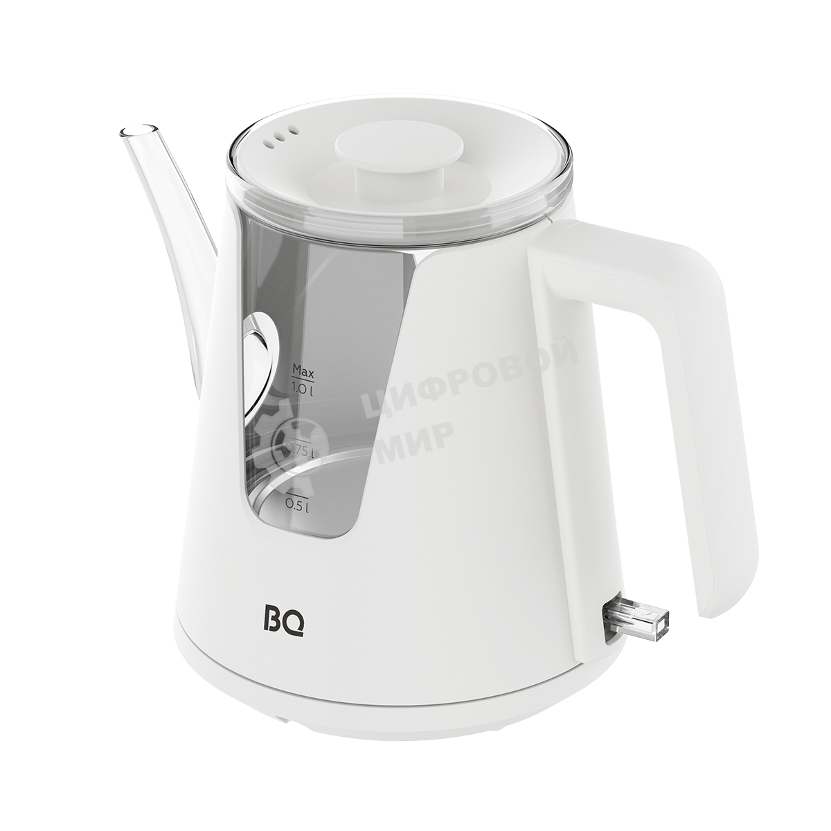 Чайник электрический BQ KT0046DW белый, 2200 Вт, 1л