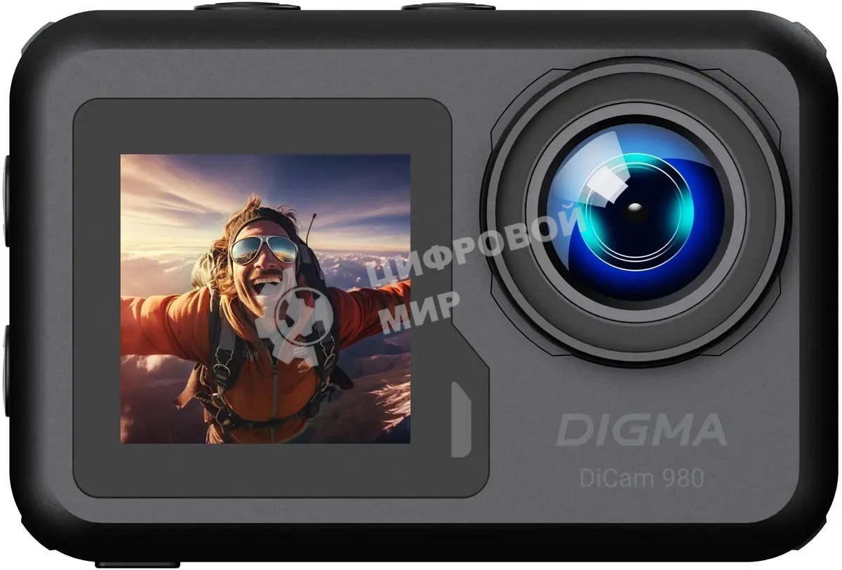Экшн-камера Digma DiCam 980 1xCMOS 12Mpix черный