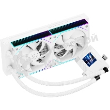 Система жидкостного охлаждения Thermalright Core Matrix 240 Vision (240мм, LED, White, ARGB/Fans: 2x120мм, 68.9CFM, 28.2dBA, 2000RPM/Pump height 64.4мм, Rad thickness 27мм/S: 1700, 1200, 1851, 115X, AM5, AM4)