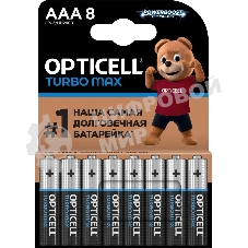 Батарея Opticell Turbo MAX LR03 AAA (8шт) блистер