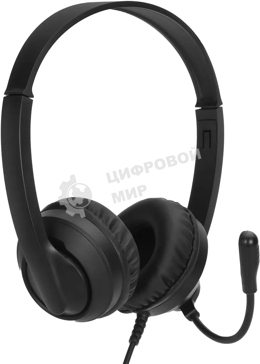 Гарнитура Oklick HS-M500 чёрный, проводная, USB