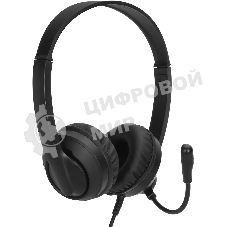 Гарнитура Oklick HS-M500 чёрный, проводная, USB