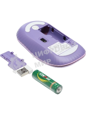 Мышь беспроводная Acer OMR205 фиолетовый, 1200 dpi, радиоканал, USB, кнопки - 3