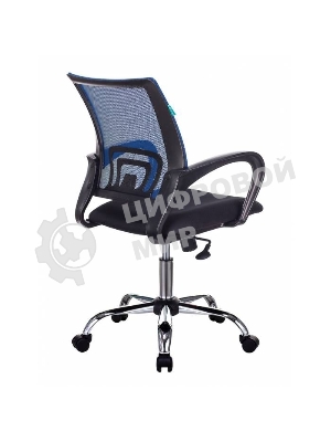 Кресло Бюрократ CH-695N/SL/BL/TW-11 синий/черный, сетка, 120 кг, механизм качания