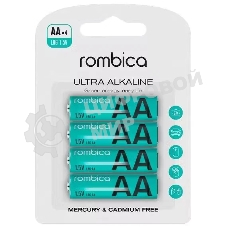 Батарея ALKALINE AA X 4 AB-LR06A ROMBICA
