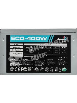 Блок питания Aerocool/Formula ECO-400W, 400Вт, 120мм, серый