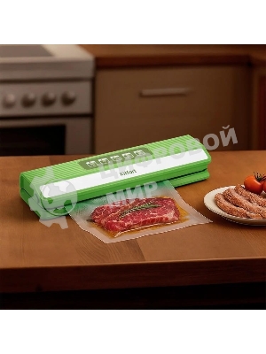 Вакуумный упаковщик Kitfort КТ-1558 ручной 70Вт 0.6Бар шир.пак.:30см зеленый