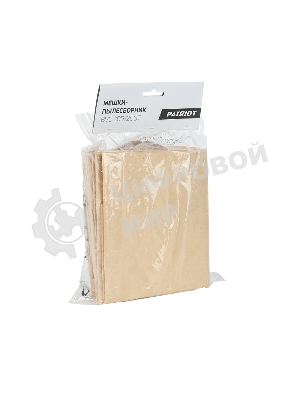 Пылесборник бумажный Patriot для пылесосов: VC 205, VC 206T. 20 л. 5 шт